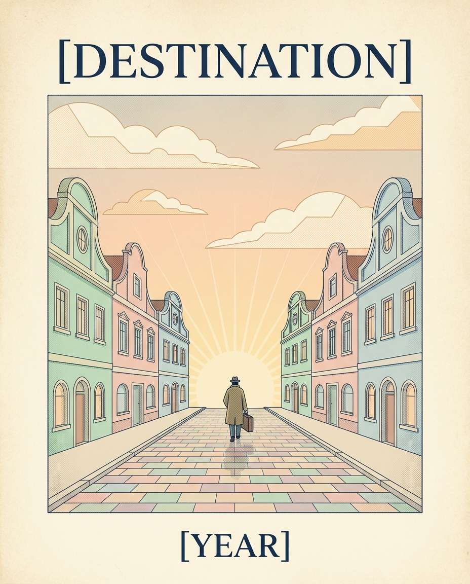 retro travel photo