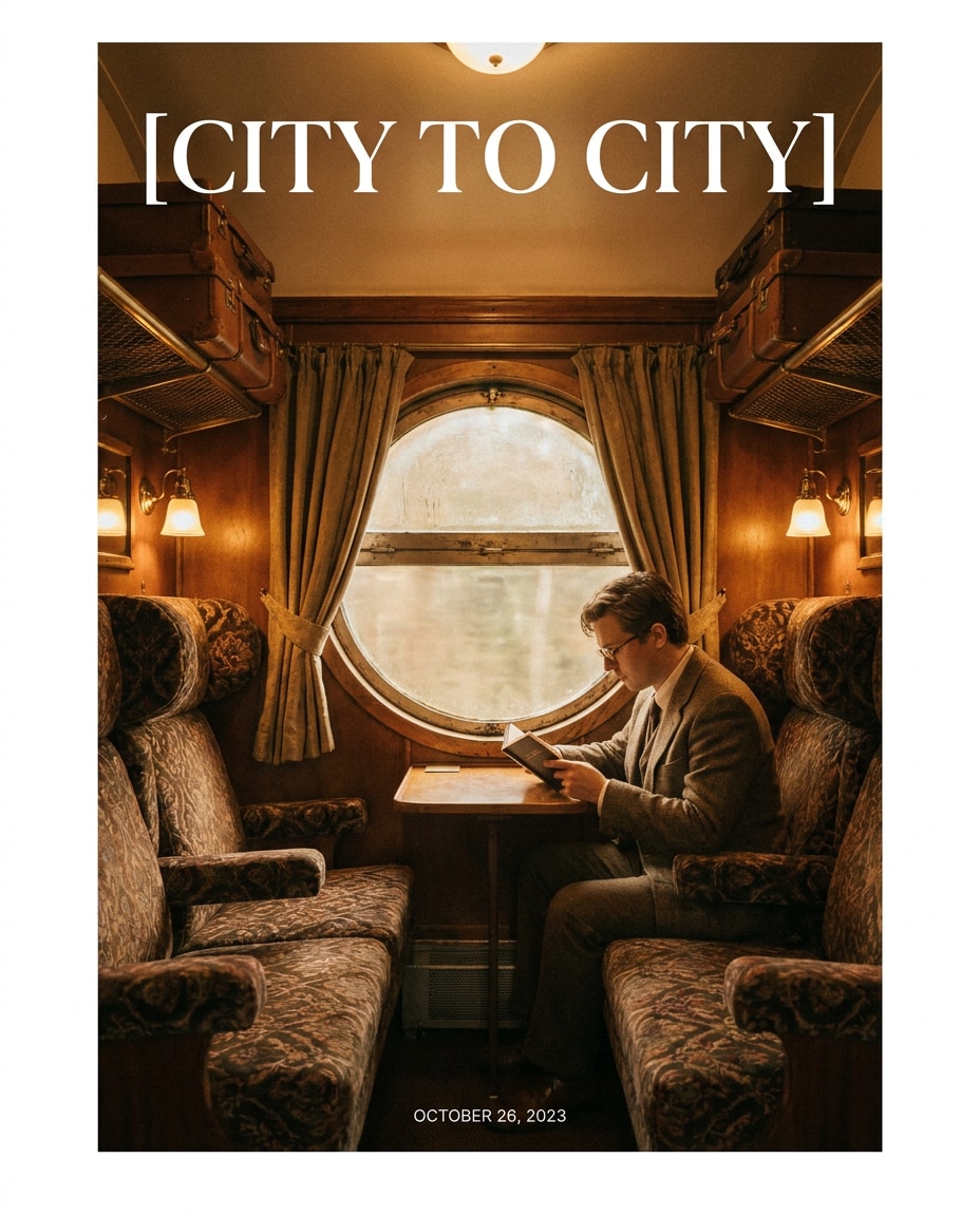 train compartment scene photo