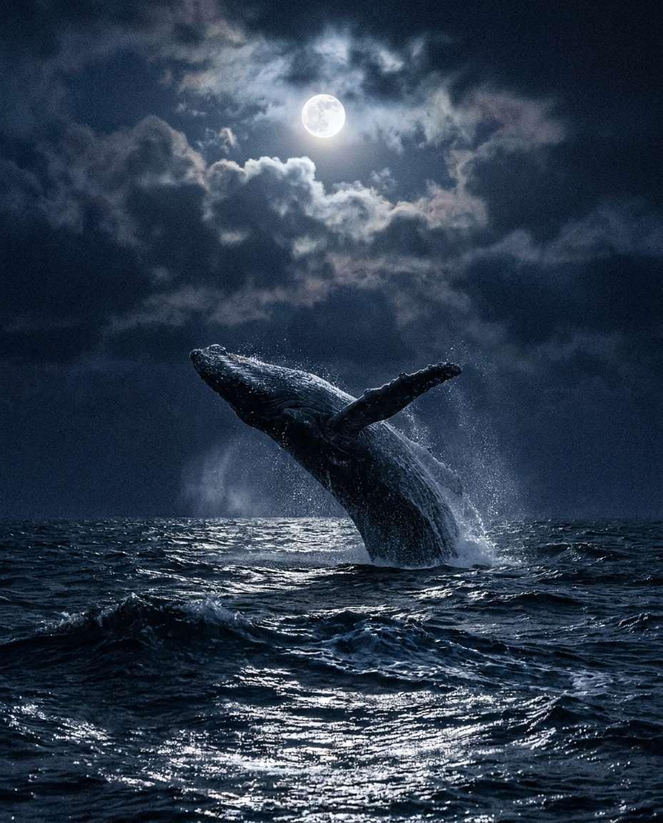 moonlit ocean break photo