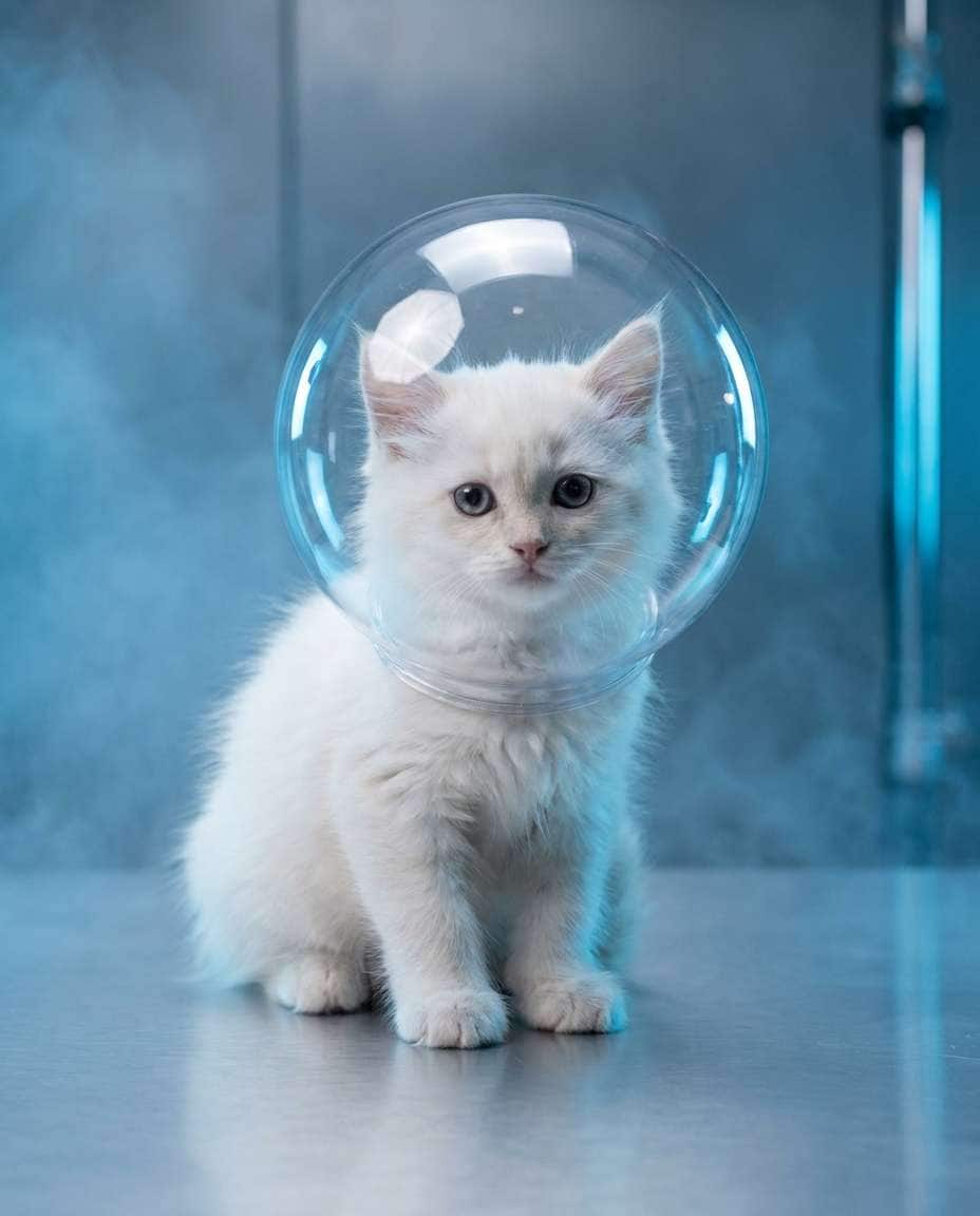 tiny astronaut helmet photo