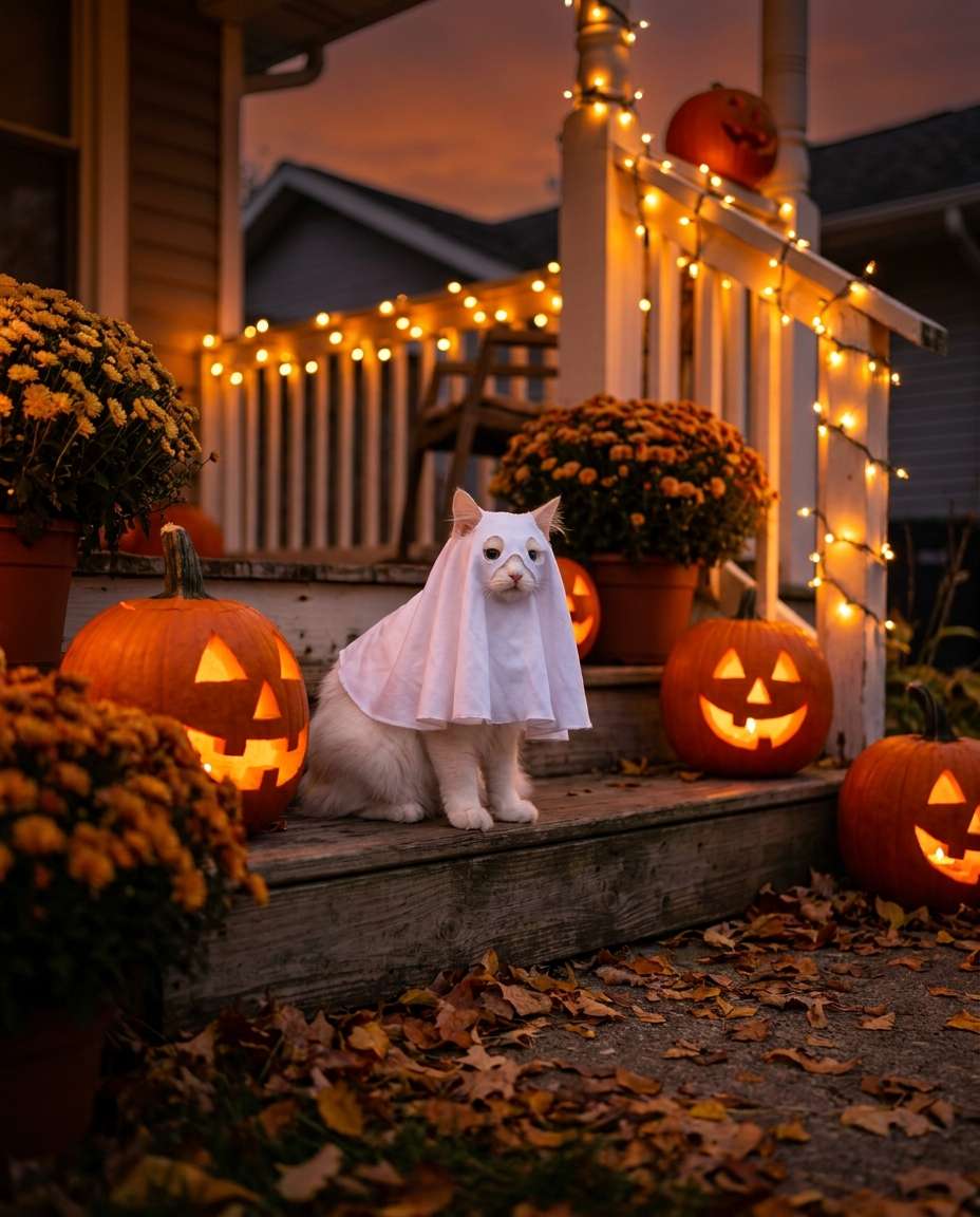 halloween ghost cape photo