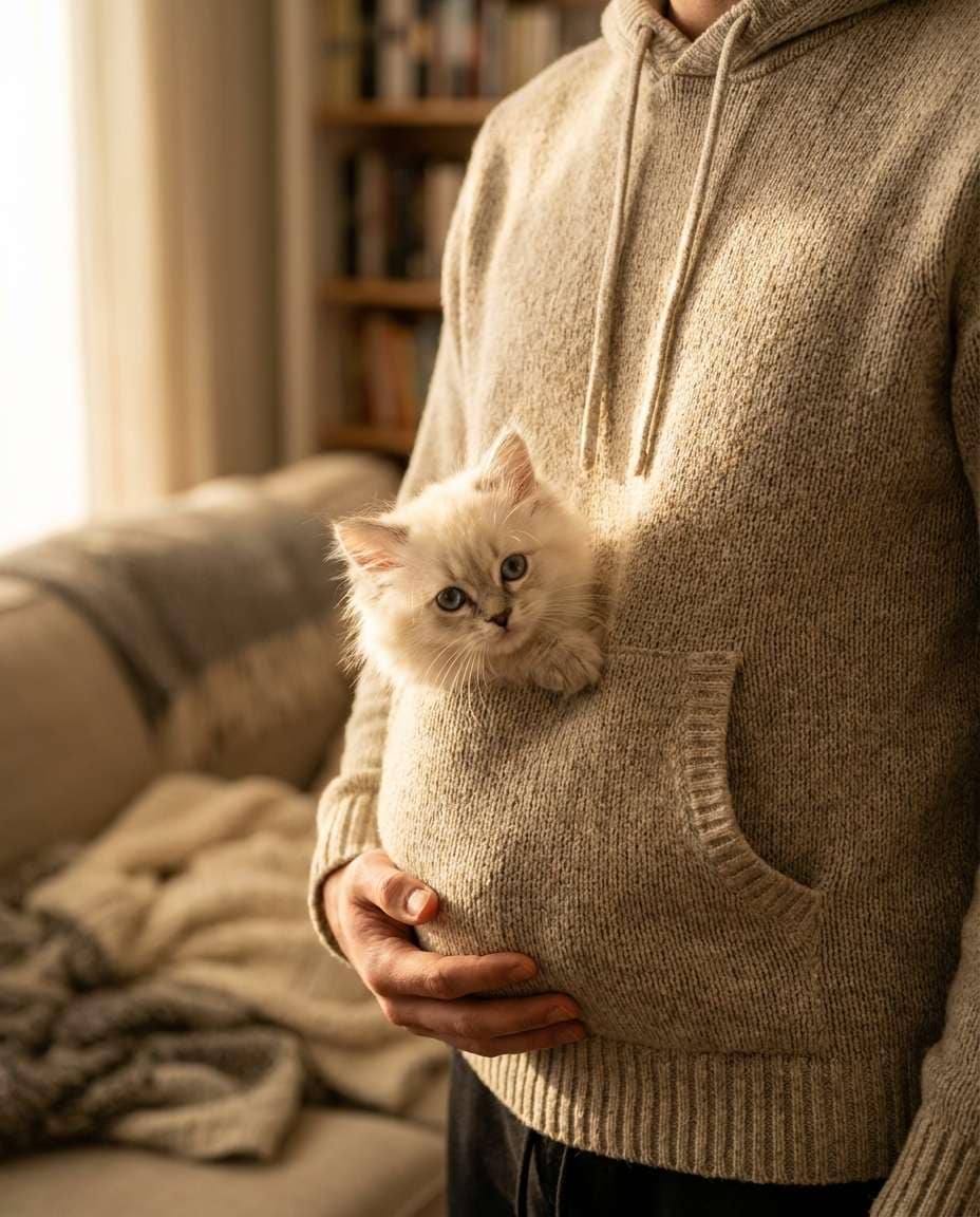 cozy hoodie snuggle photo