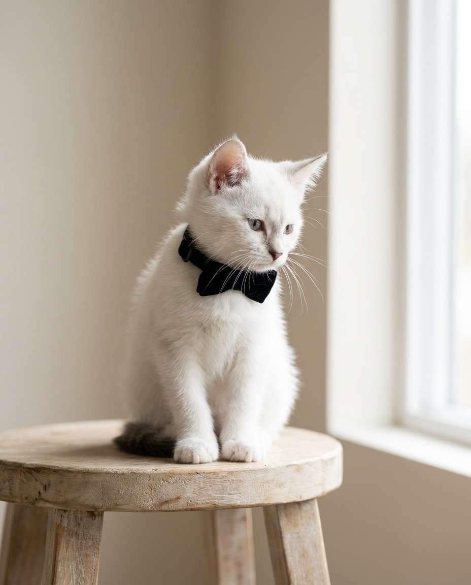 tiny bow tie look photo