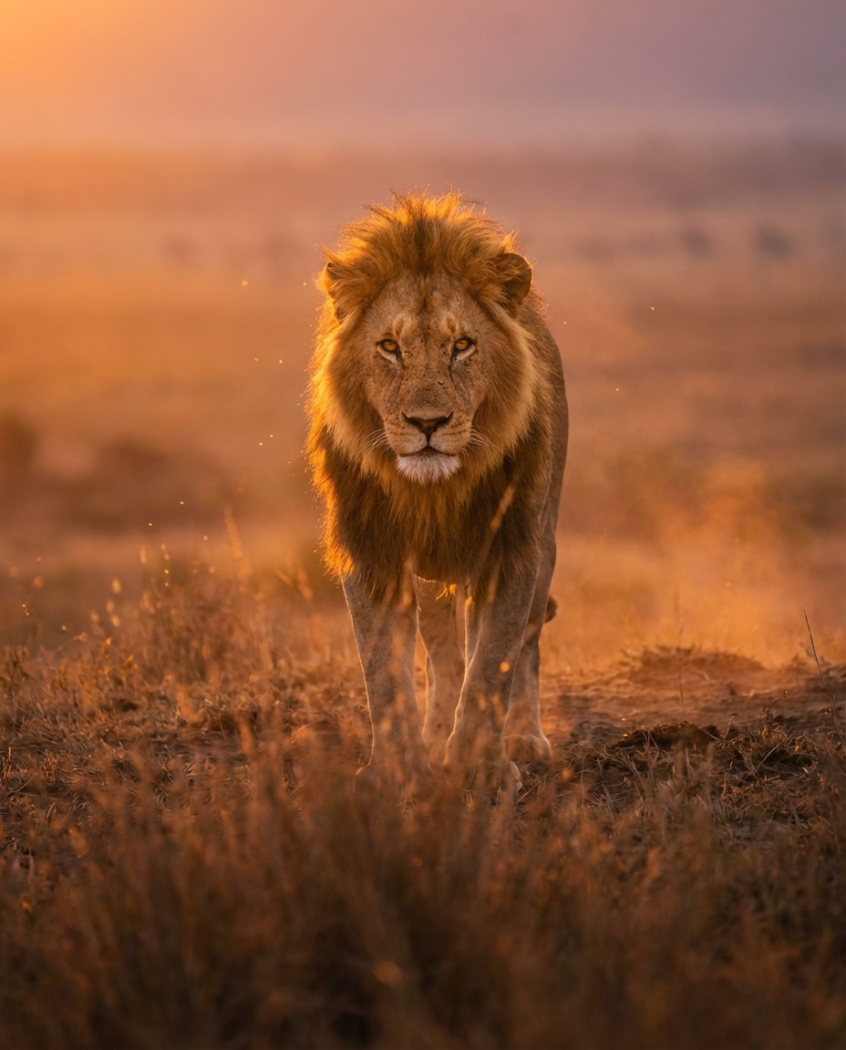 lion rim light photo