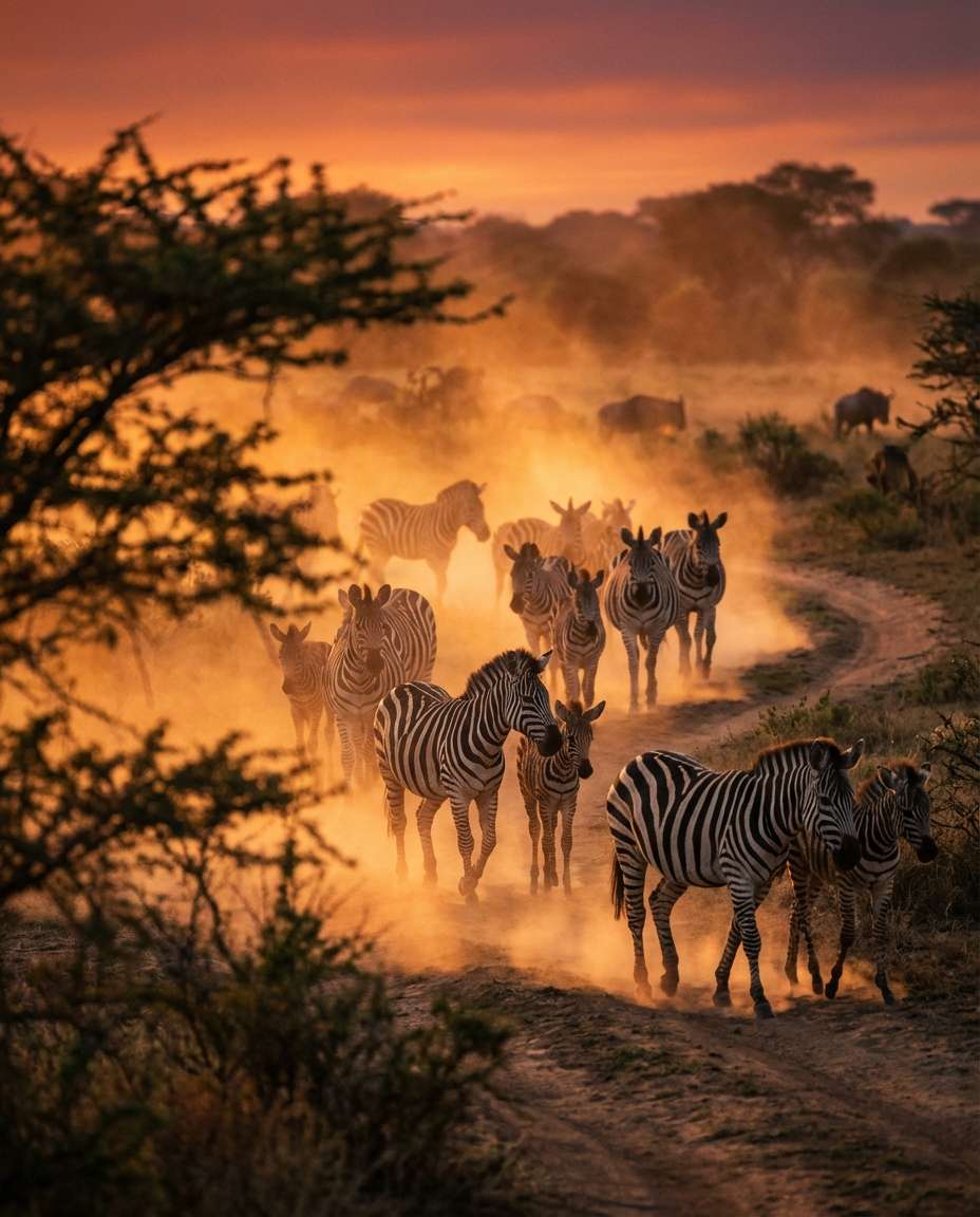 zebra dust backlight photo