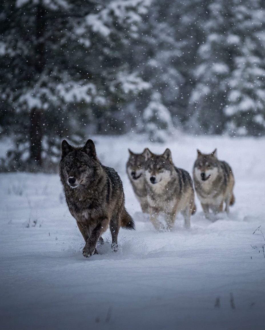 wolf pack motion photo