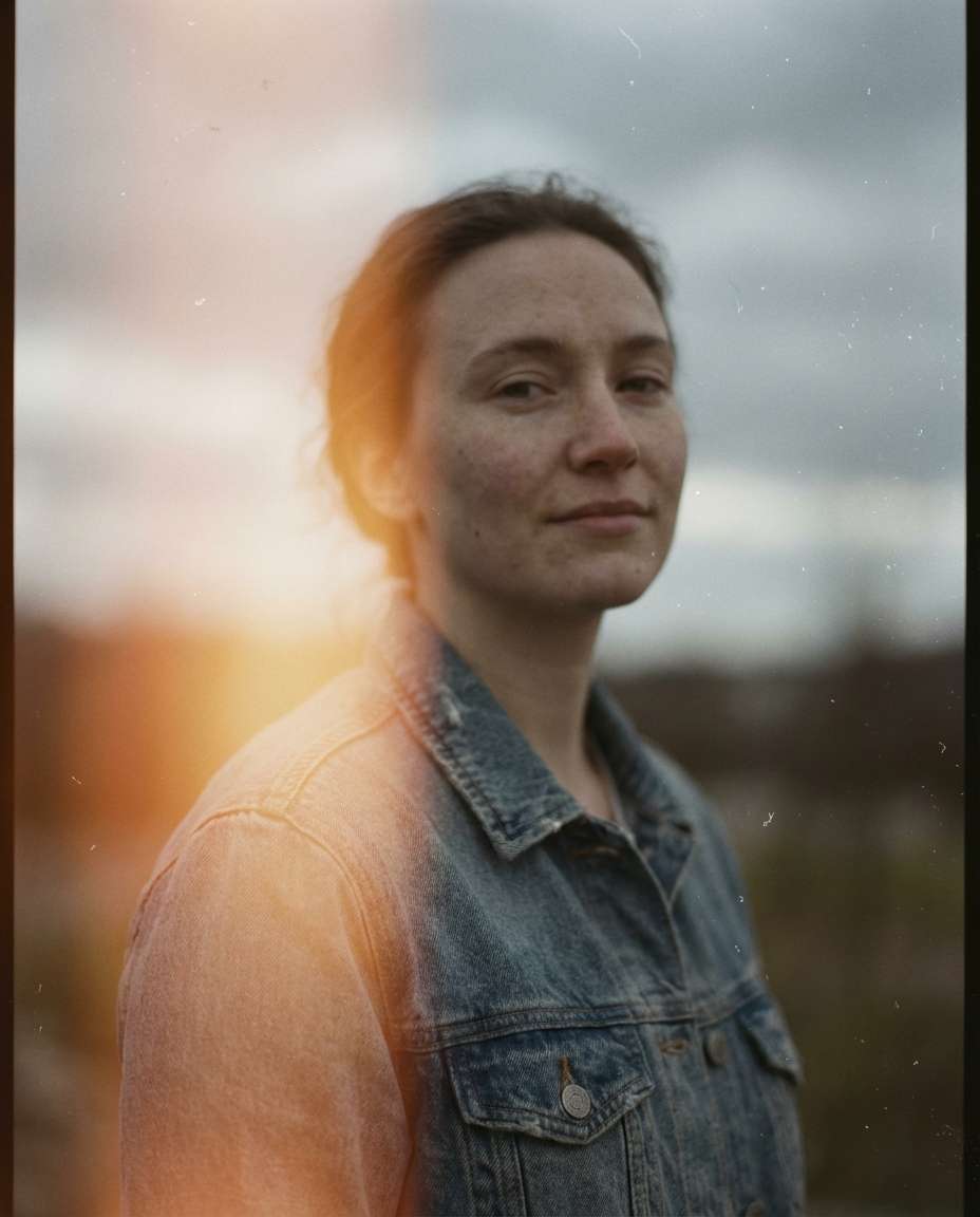 light leak portrait photo