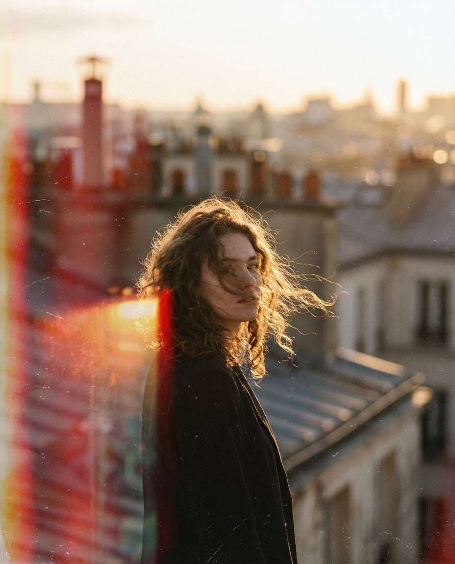 film burn transition photo