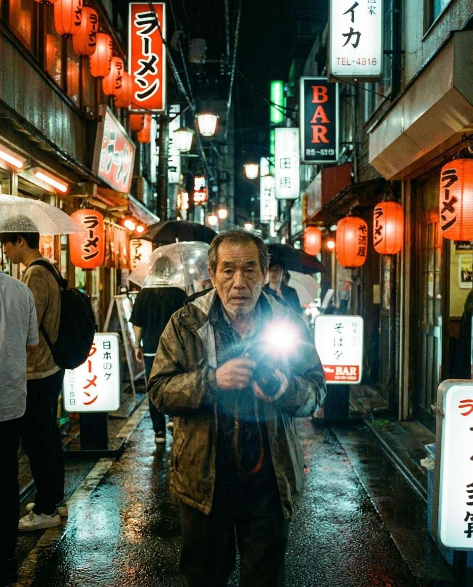 tokyo night grain photo