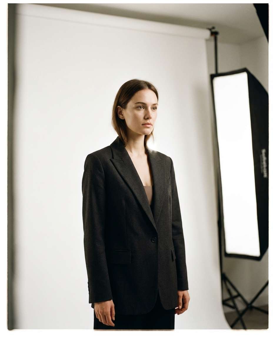 studio strobe on film photo