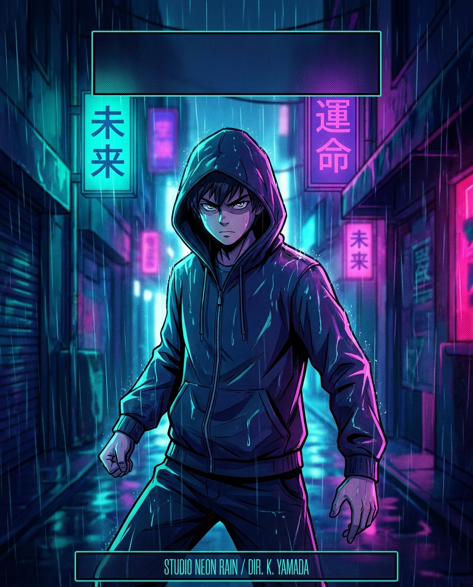 neon rain hero photo