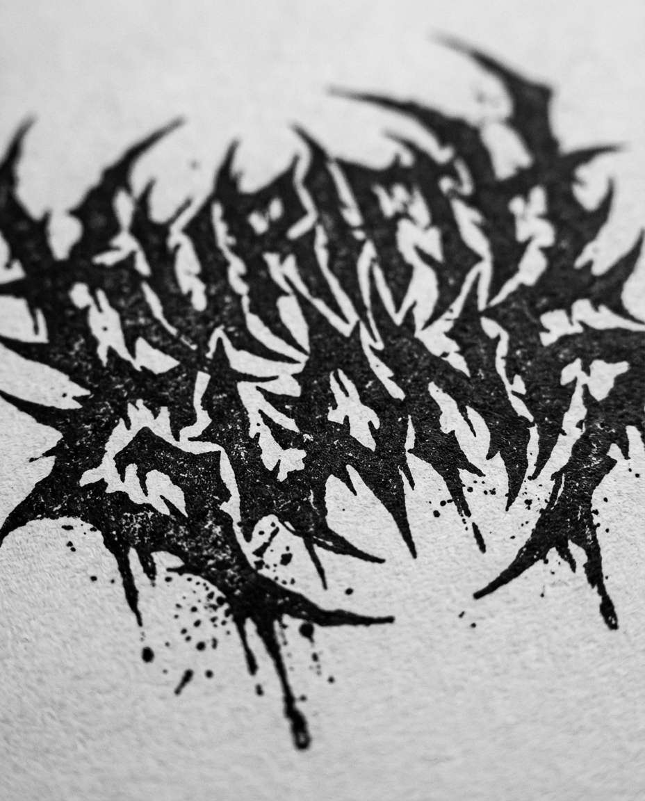 dripping ink spikes photo