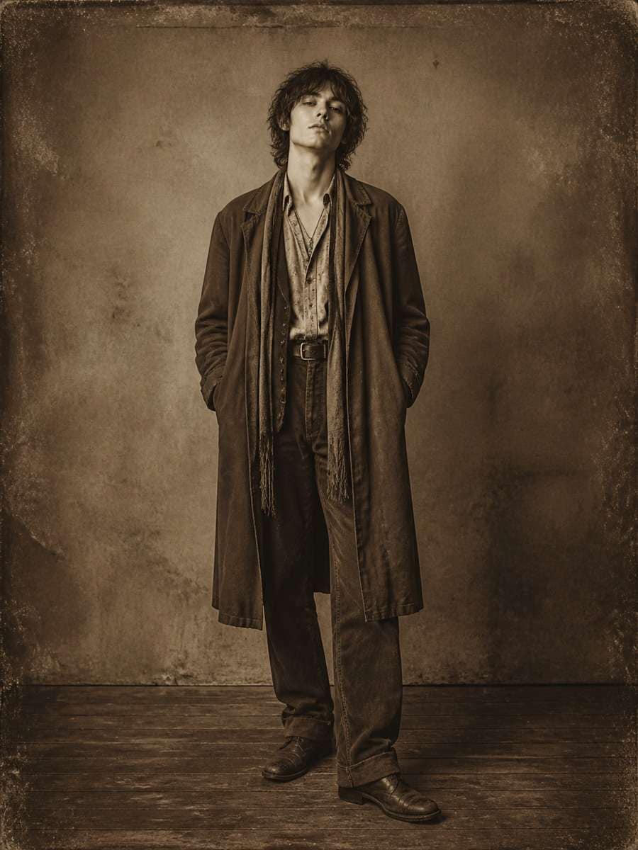 Muted Sepia Grunge Style photo