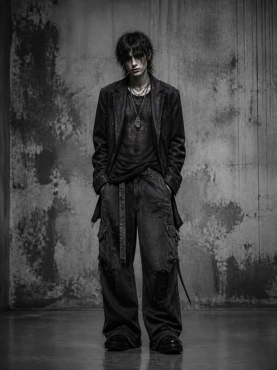 Monochrome Grunge Fashion photo