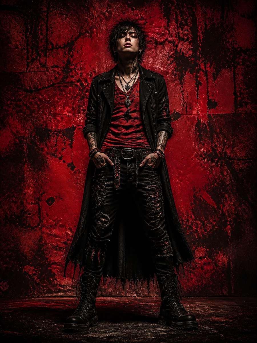 High Contrast Red Grunge photo