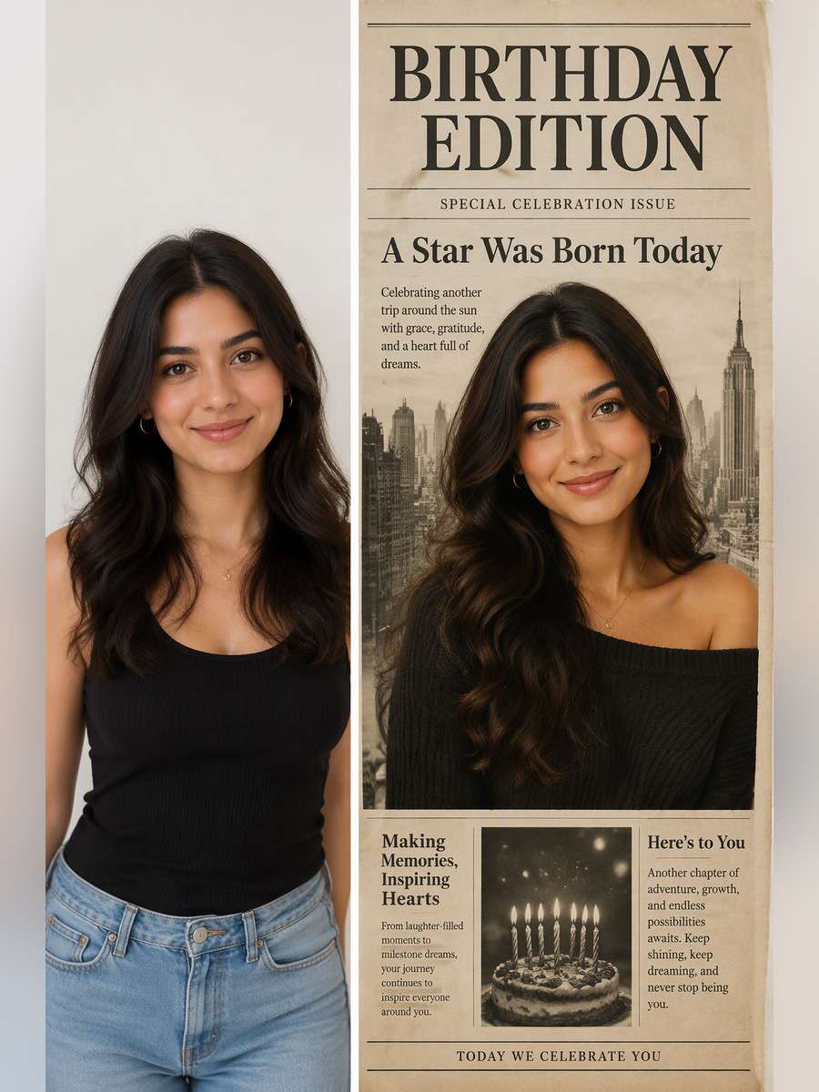 Magazine-Newspaper Hybrid - illustrative image-to-image before and after