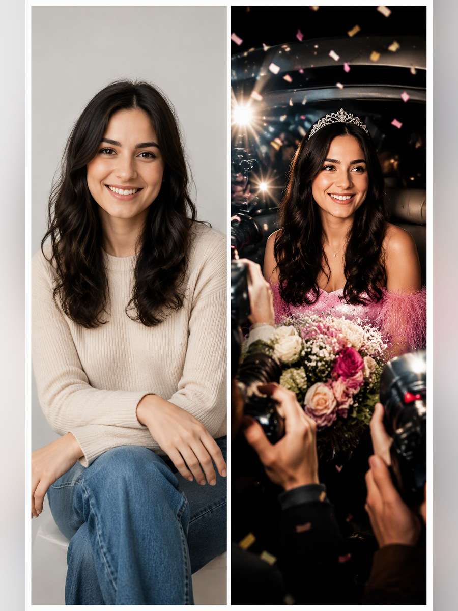 Paparazzi Birthday Front Page - illustrative image-to-image before and after