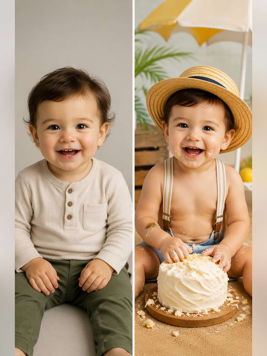 Straw Hat Summer Smash - illustrative image-to-image before and after