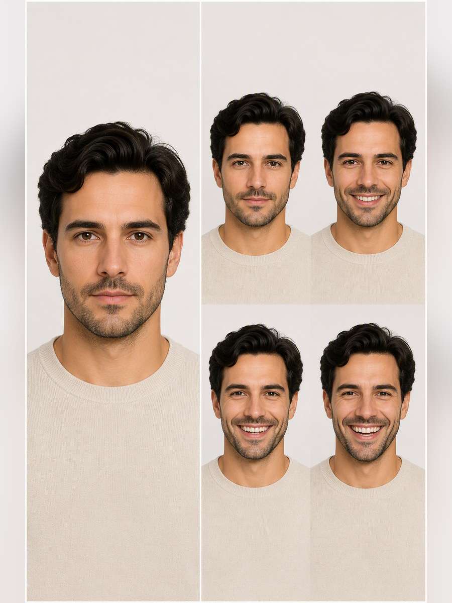 Commercial Smile Range — illustrative image-to-image before and after