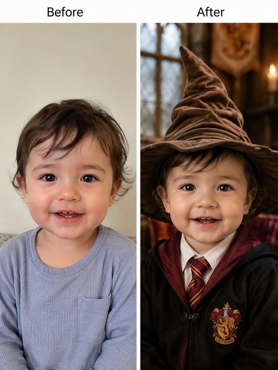 Age 2: Soft Sorting Hat — Soft Window Light photo