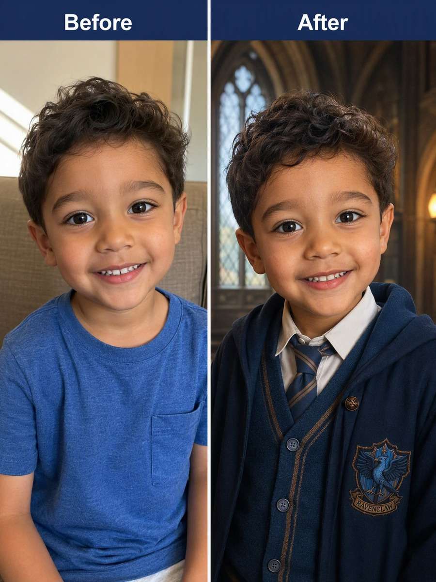 Age 5: Ravenclaw Castle Window — Heirloom Studio Finish photo