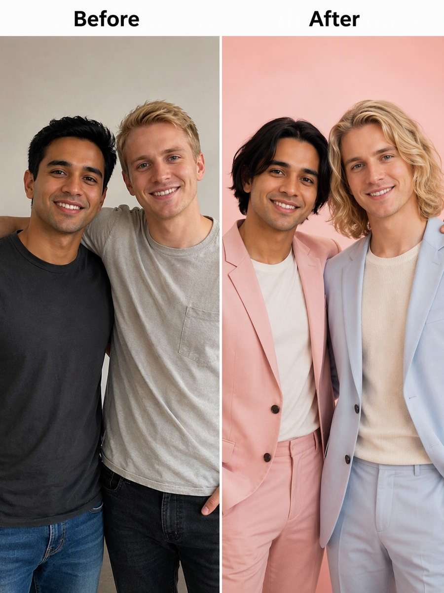 Pastel Bob and Waves Makeover photo