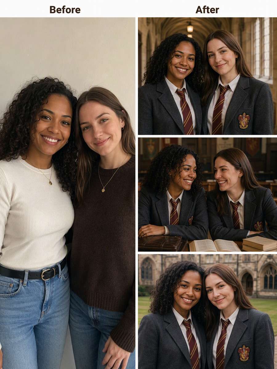 School Reunion Triptych photo