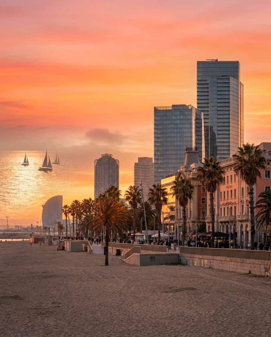 coastal sunset photo