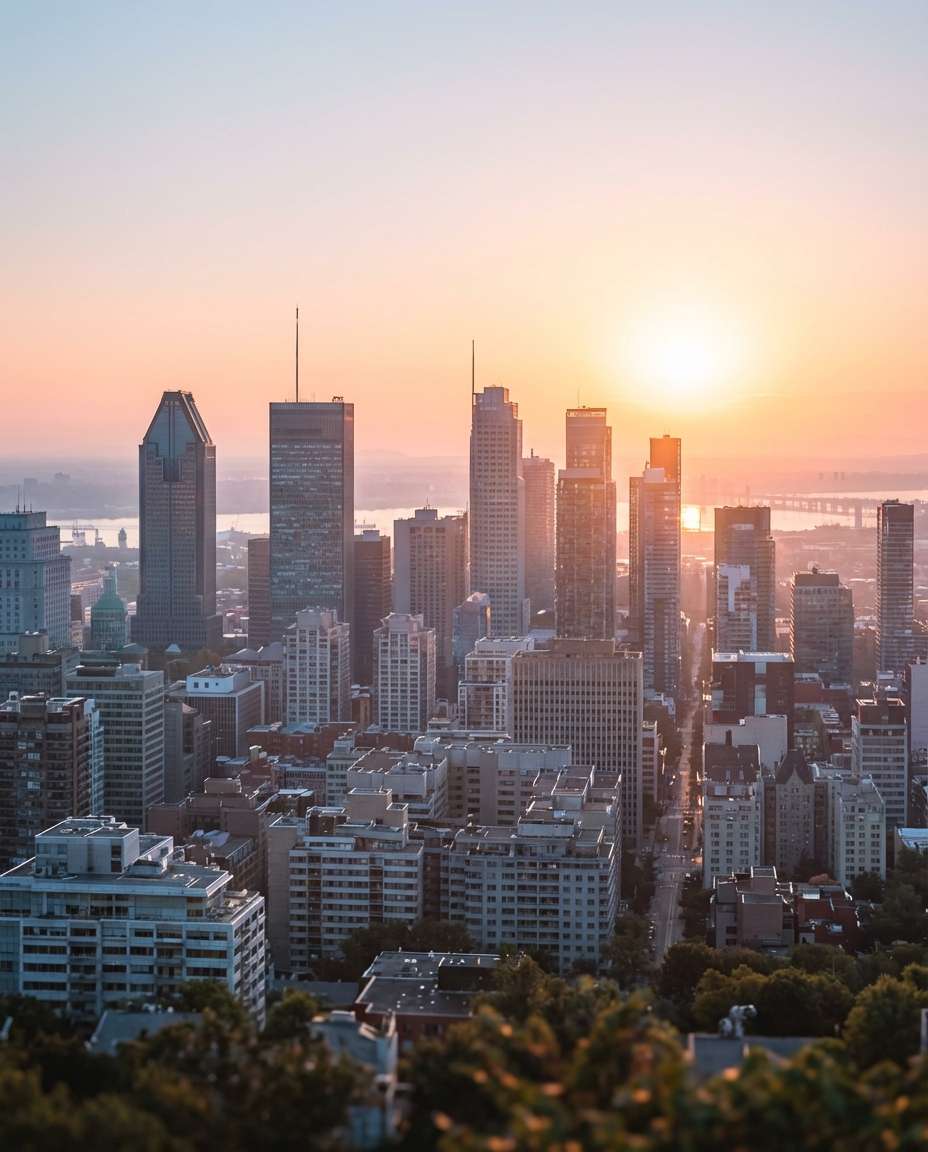 golden hour haze photo