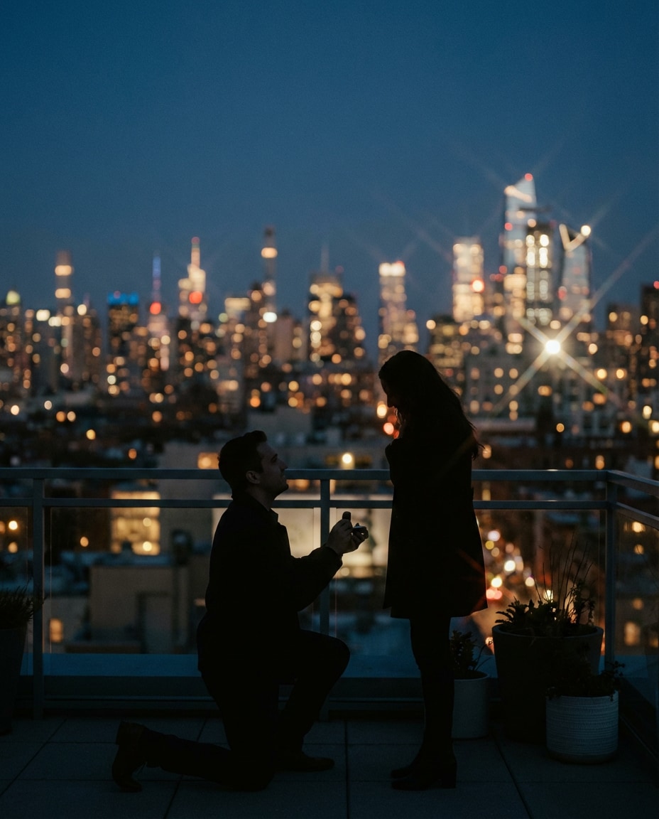 couple proposal photo