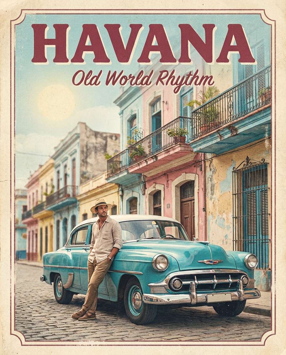 havana pastel streets photo