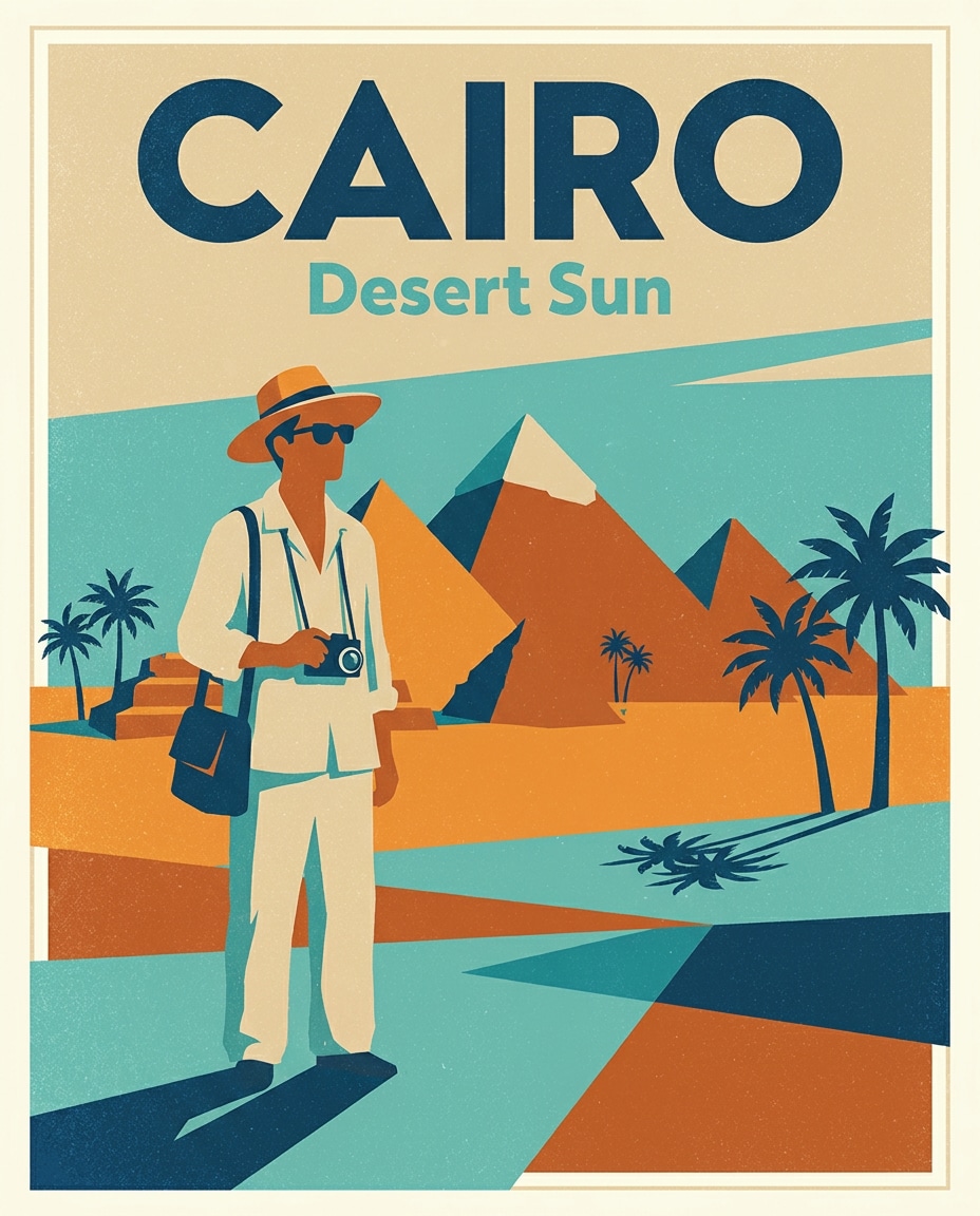 cairo desert air photo