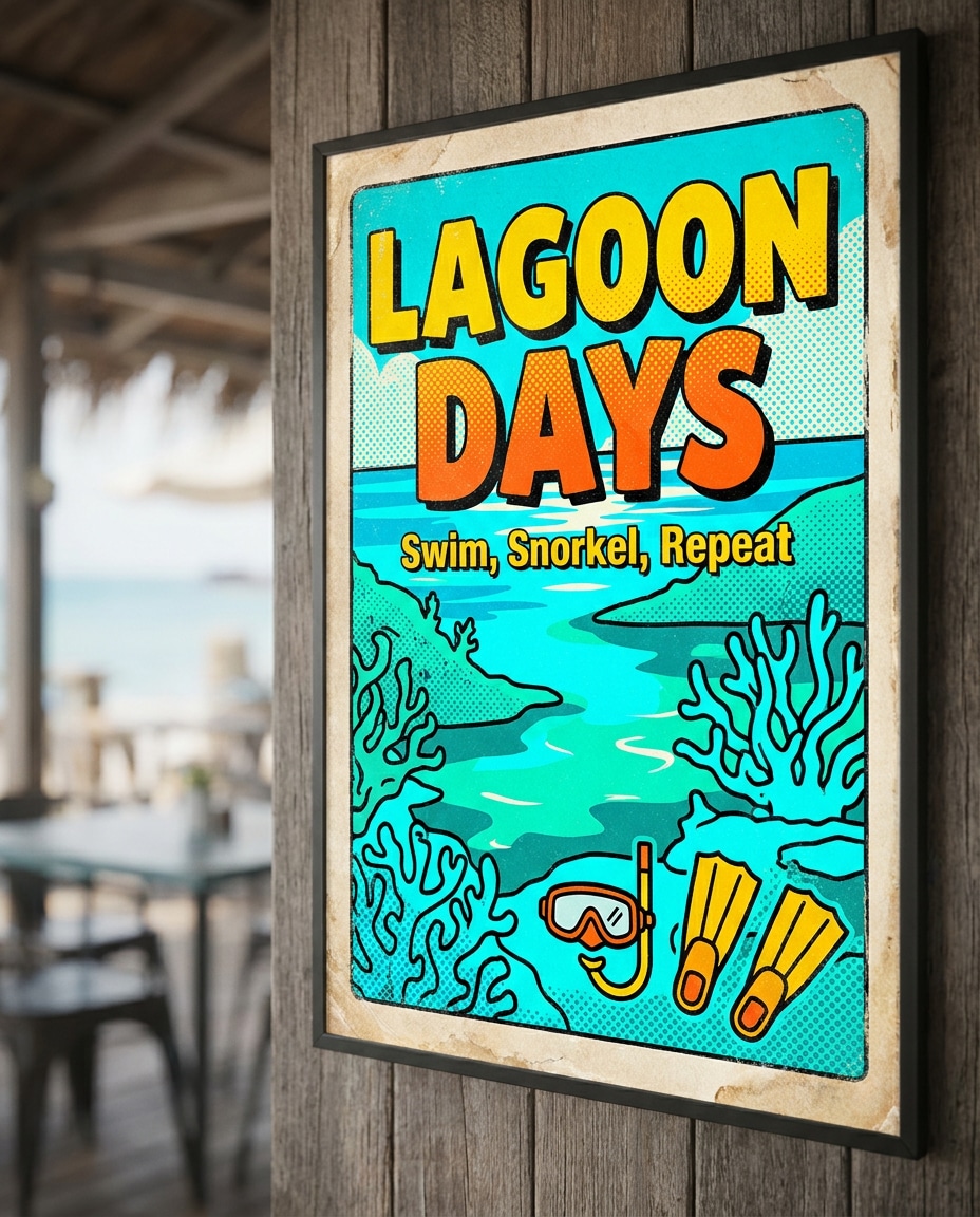 tropical lagoon pop photo