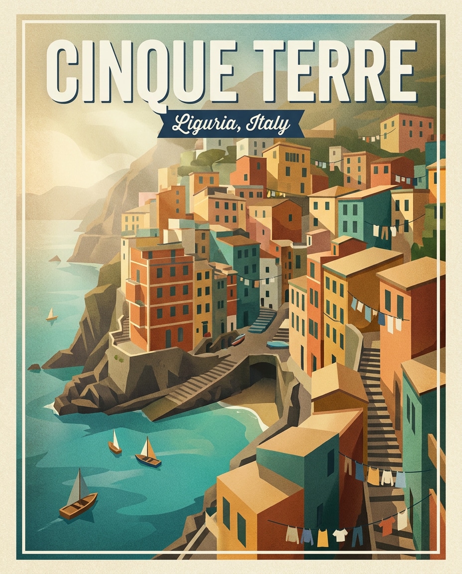 cinque terre steps photo