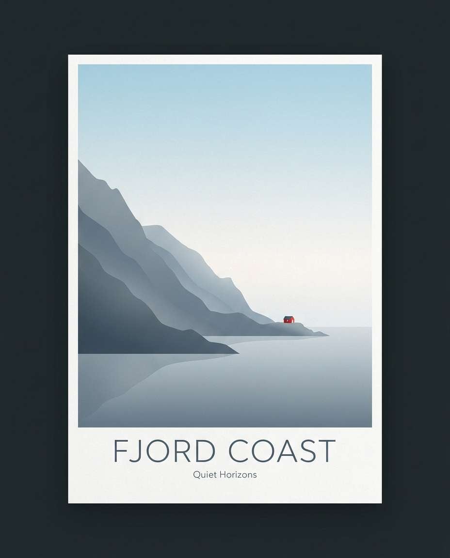 nordic fjord coast photo