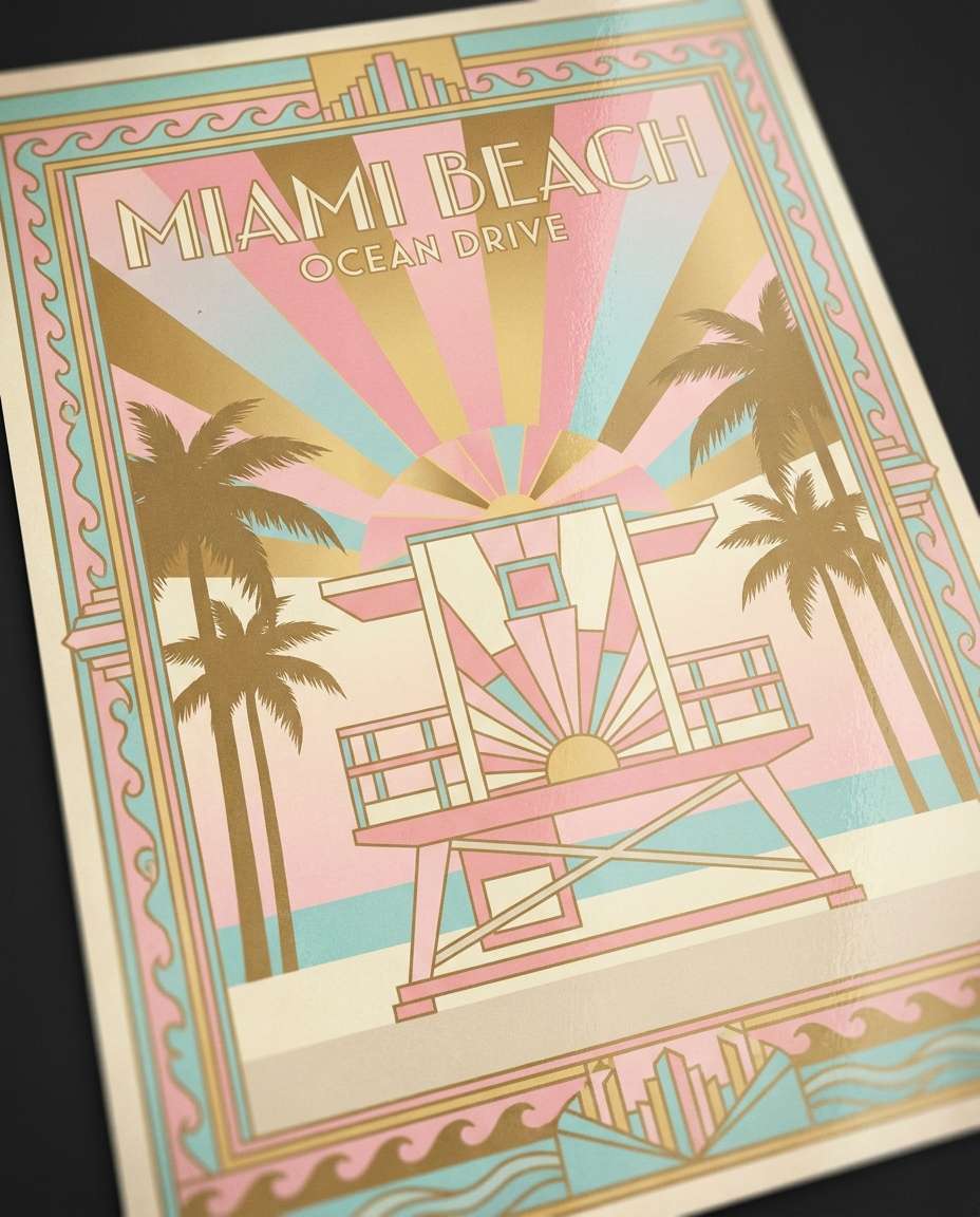 miami deco beach photo