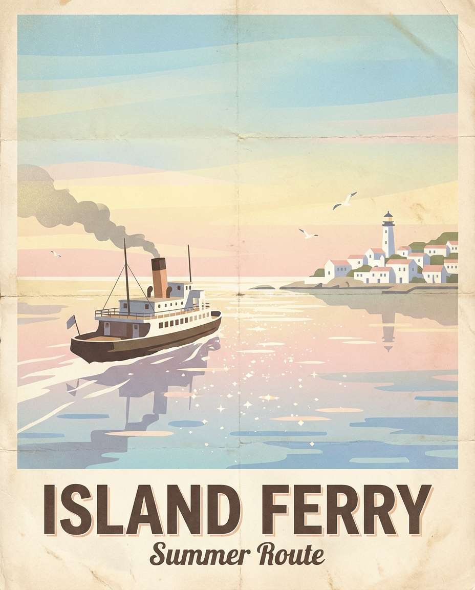 greek island ferry photo