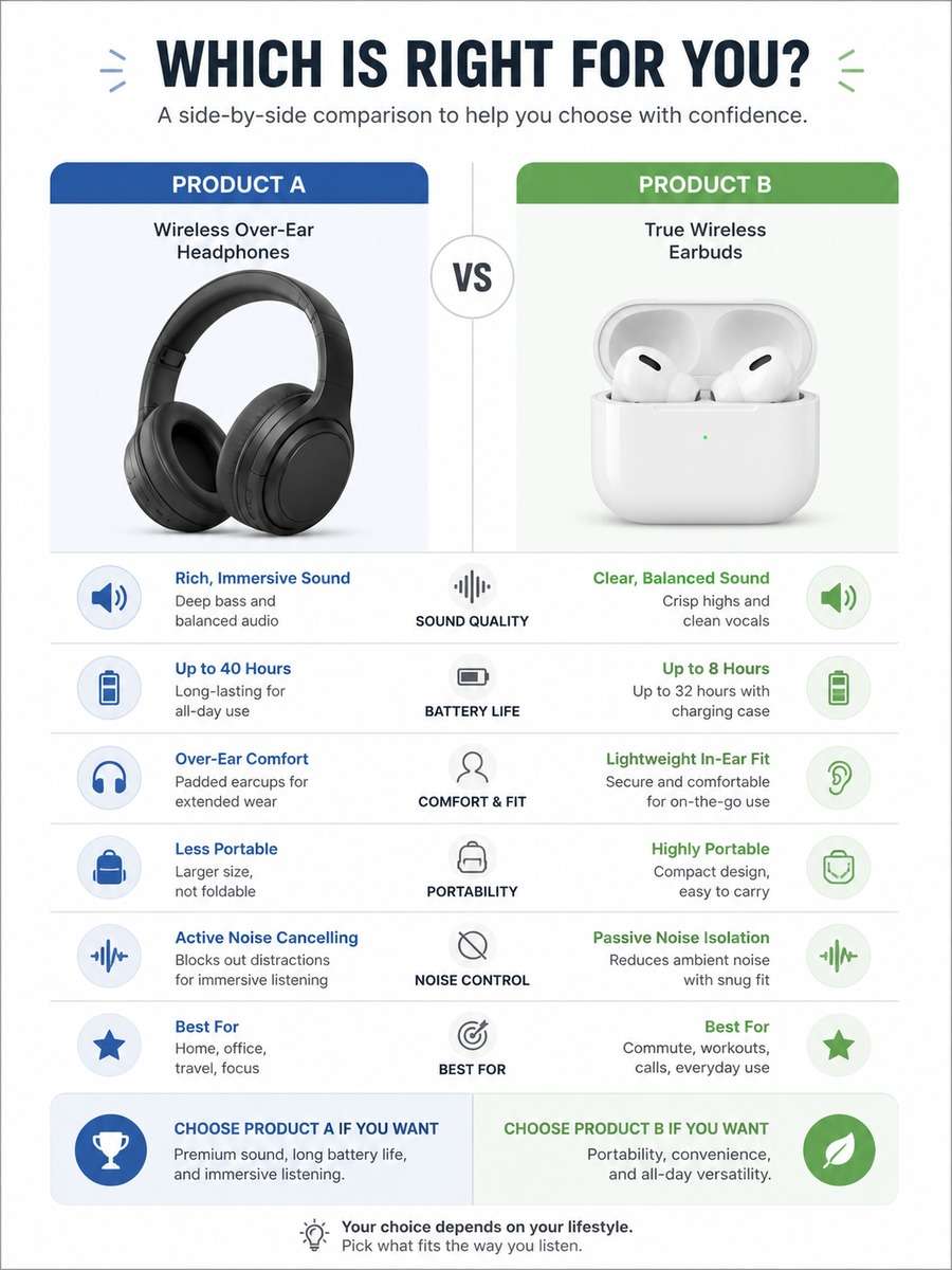 Minimal Product Comparison Infographic photo
