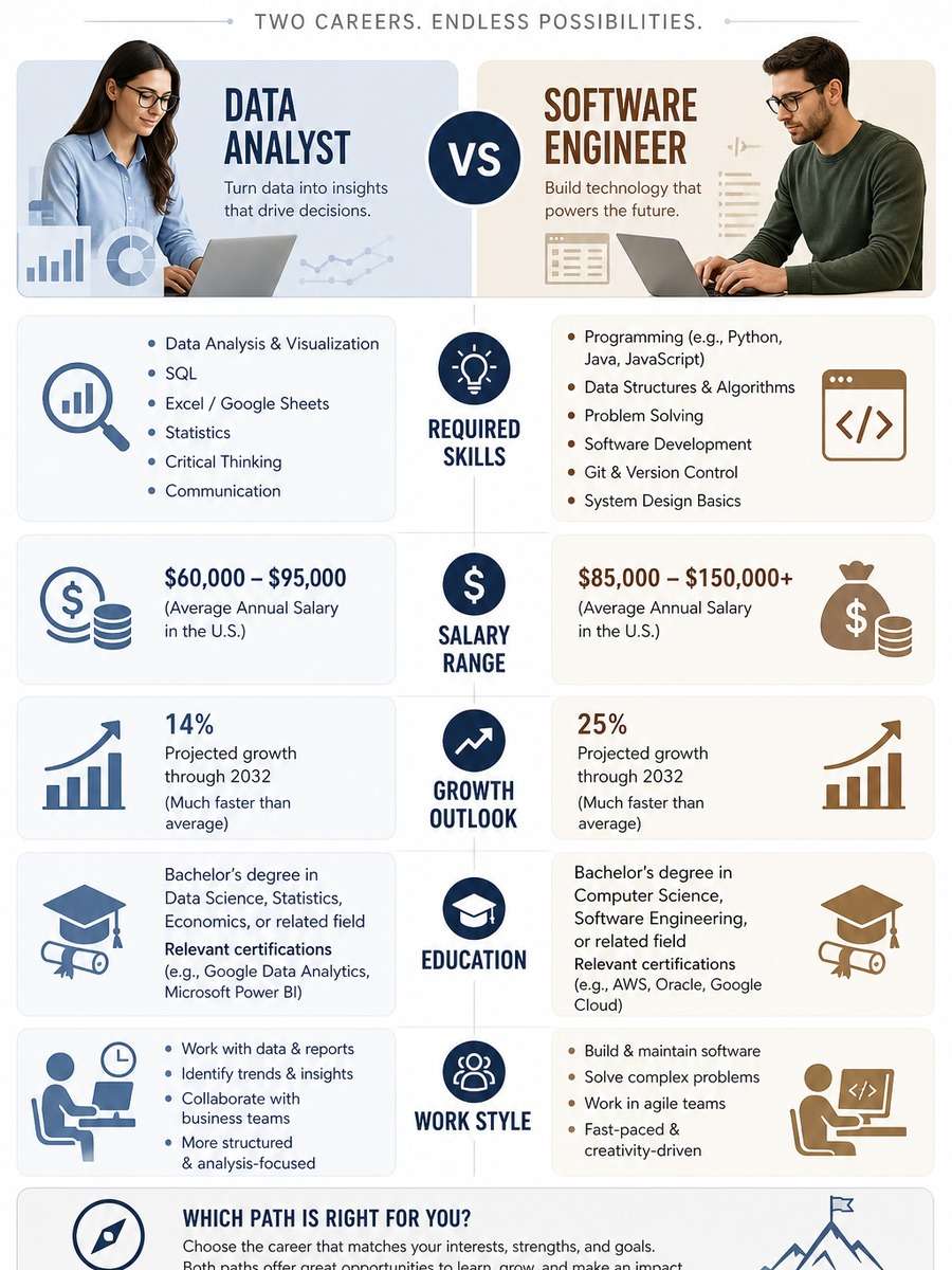 Career Path Comparison Chart photo