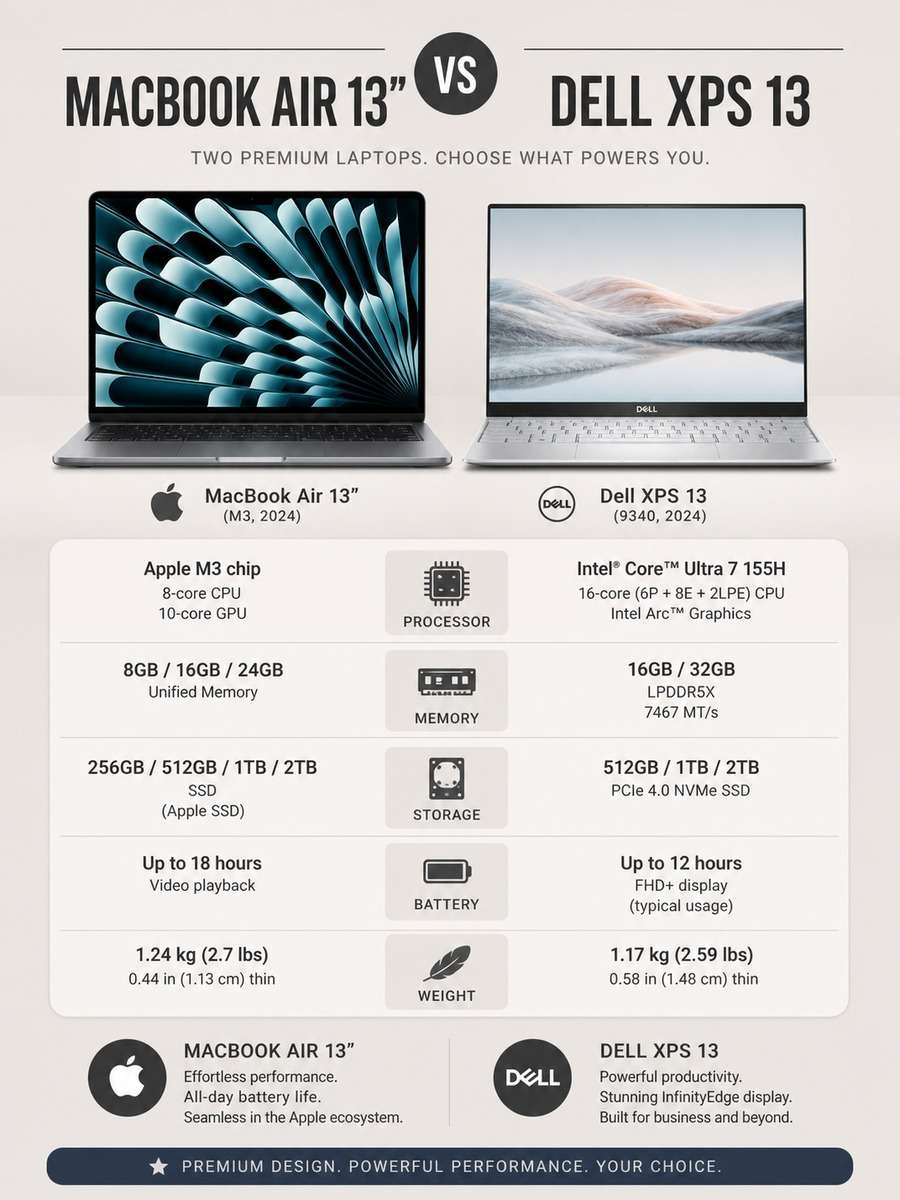 Laptop Specs Comparison Layout photo