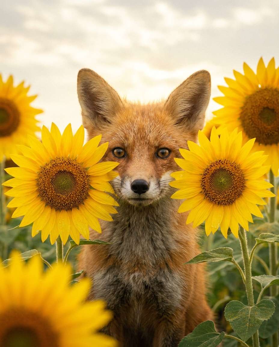 sunflower field cub photo