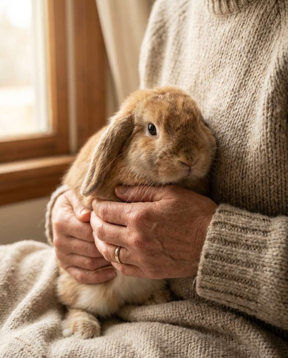 handheld bunny hug photo