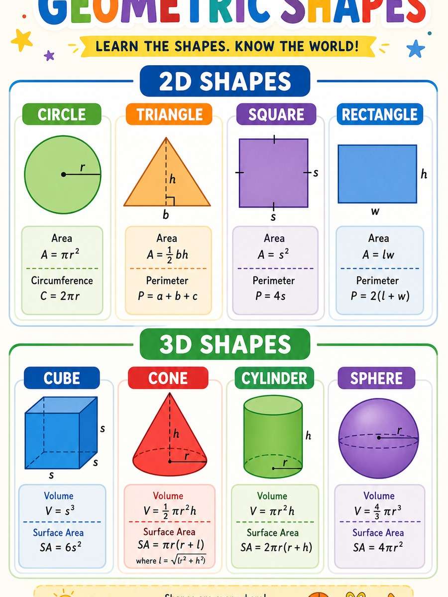 Geometric Shapes Infographic photo