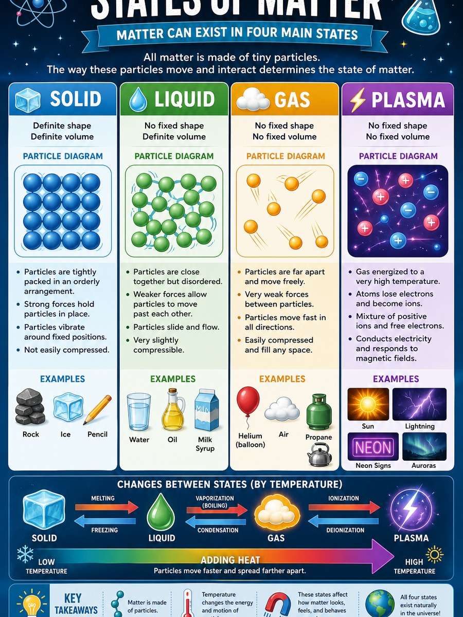 States of Matter Infographic photo