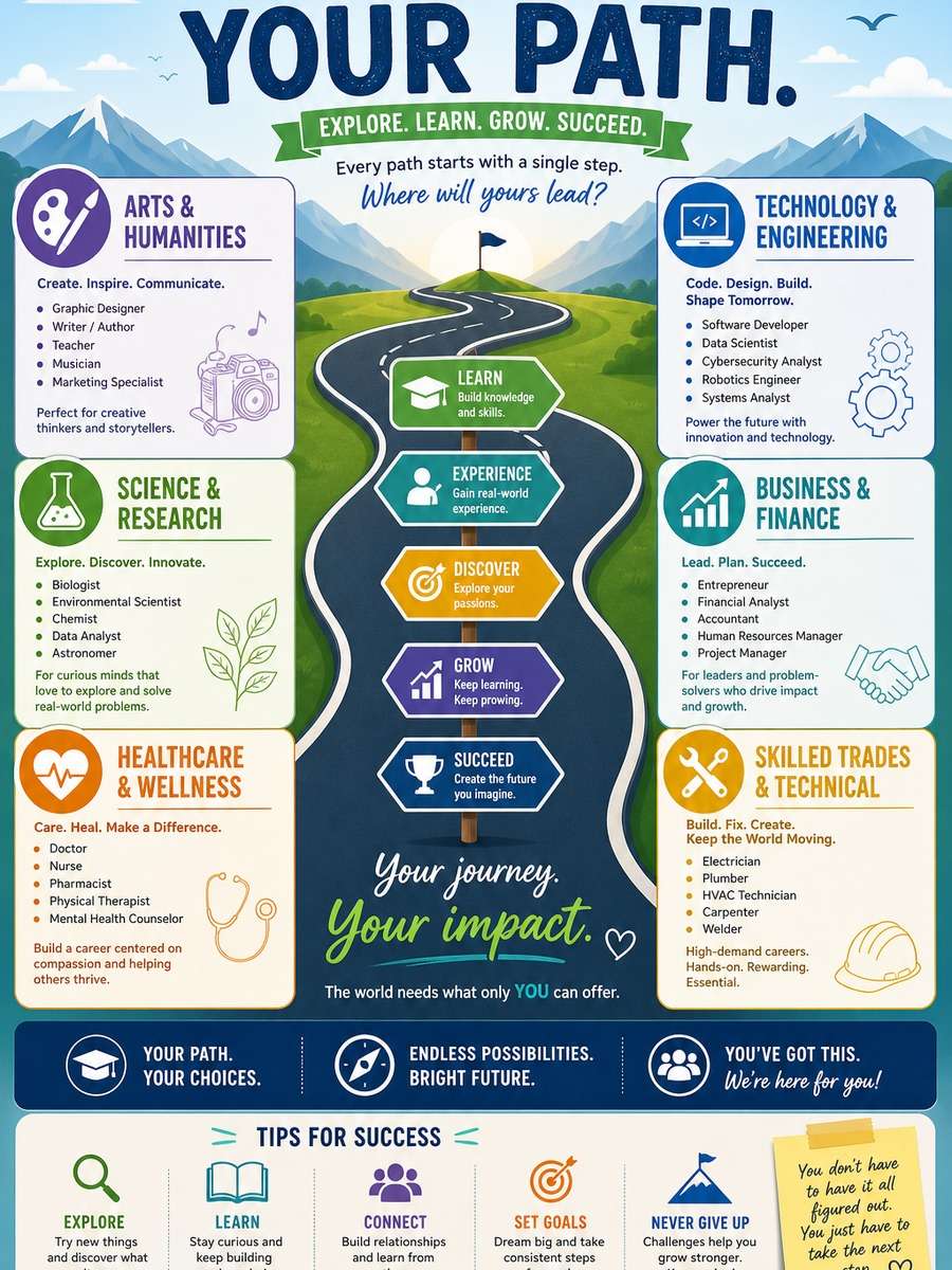 Career Pathways Infographic photo