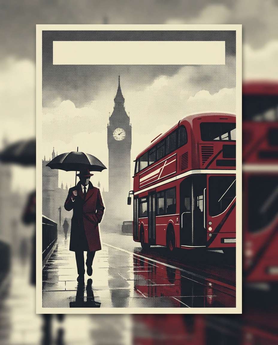 london rain chic photo
