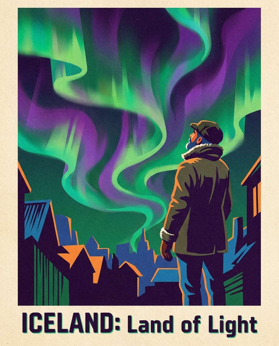 reykjavik northern lights photo