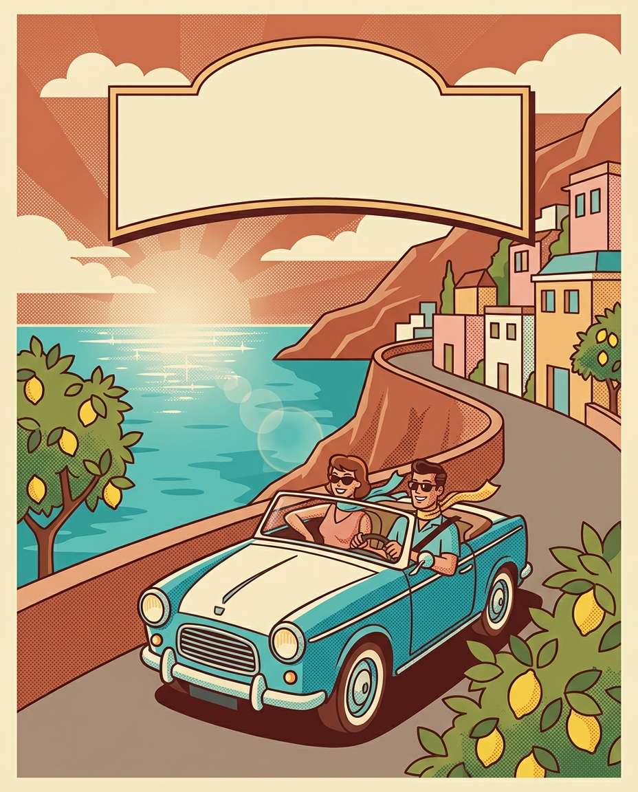 amalfi cliff drive photo
