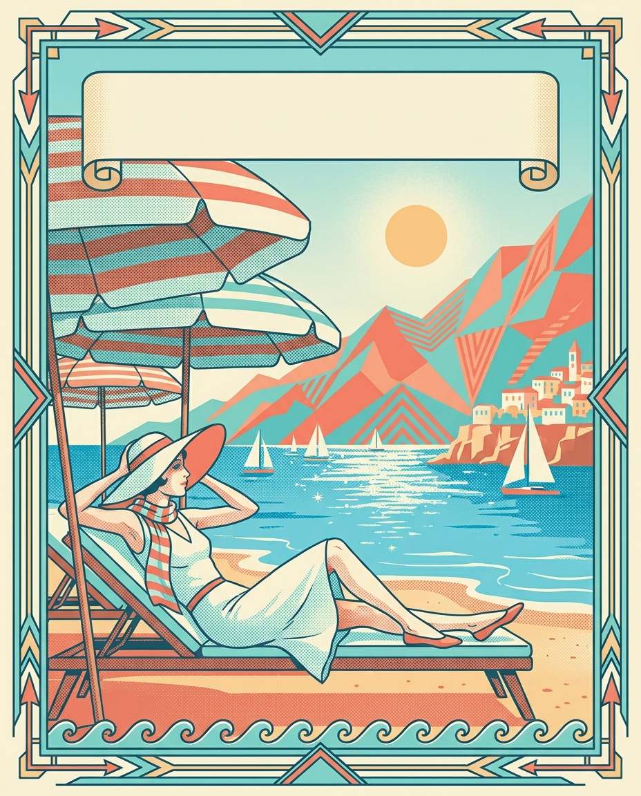 riviera beach umbrellas photo