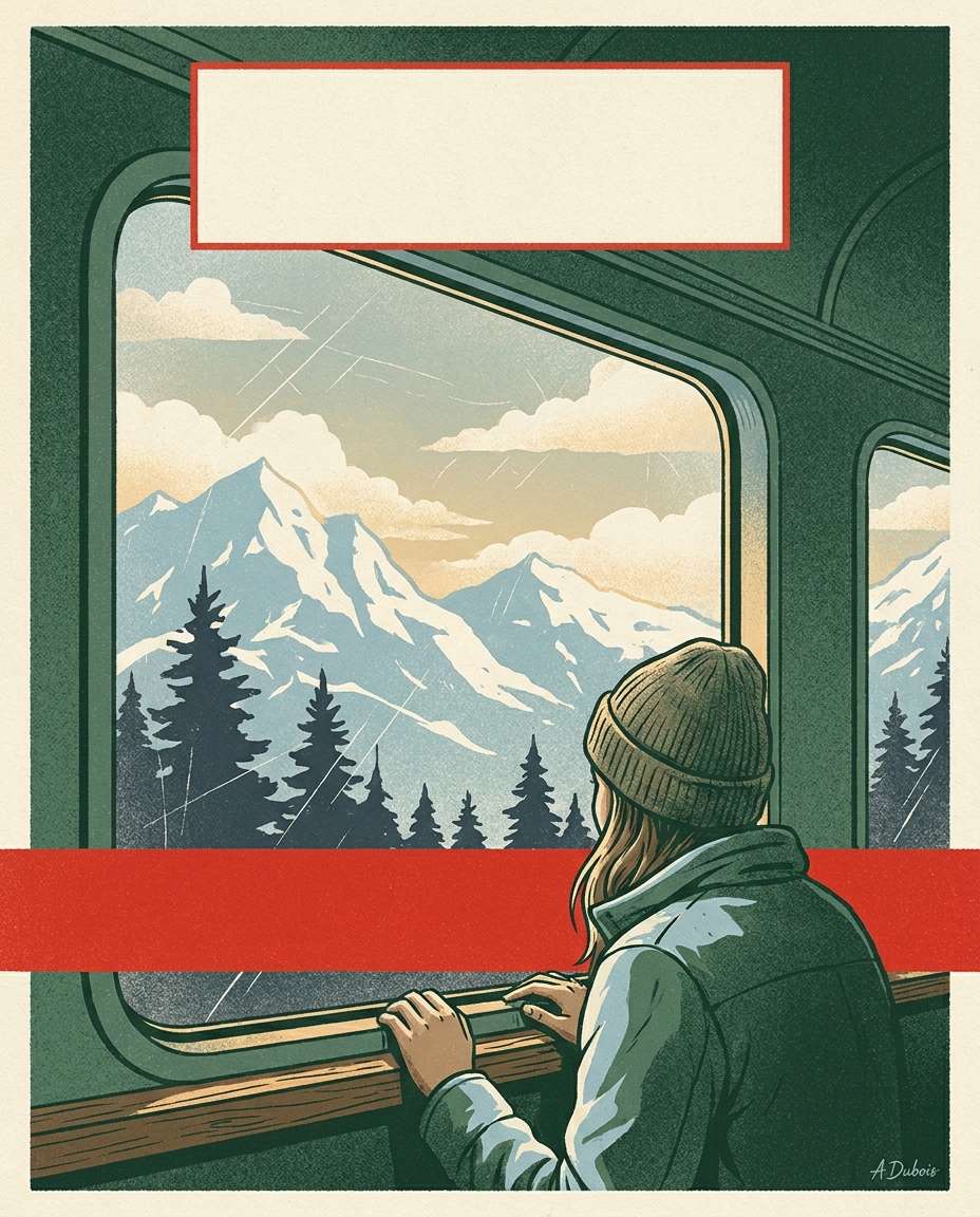 swiss train window photo